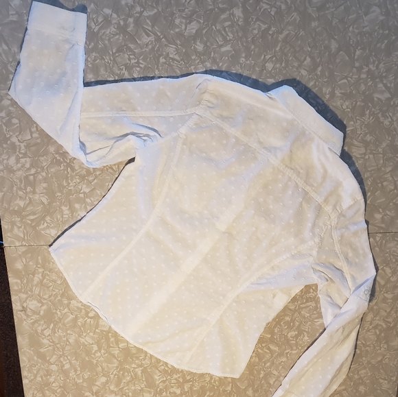 Jones New York Swiss Dot Shirt - size L - Picture 3 of 11